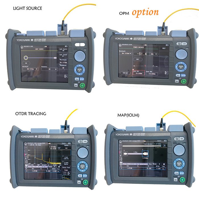 September Yokogawa AQ1210A 1310/1550nm 37/35dB with light source and Smart Mapper function Yokogawa OTDR tester