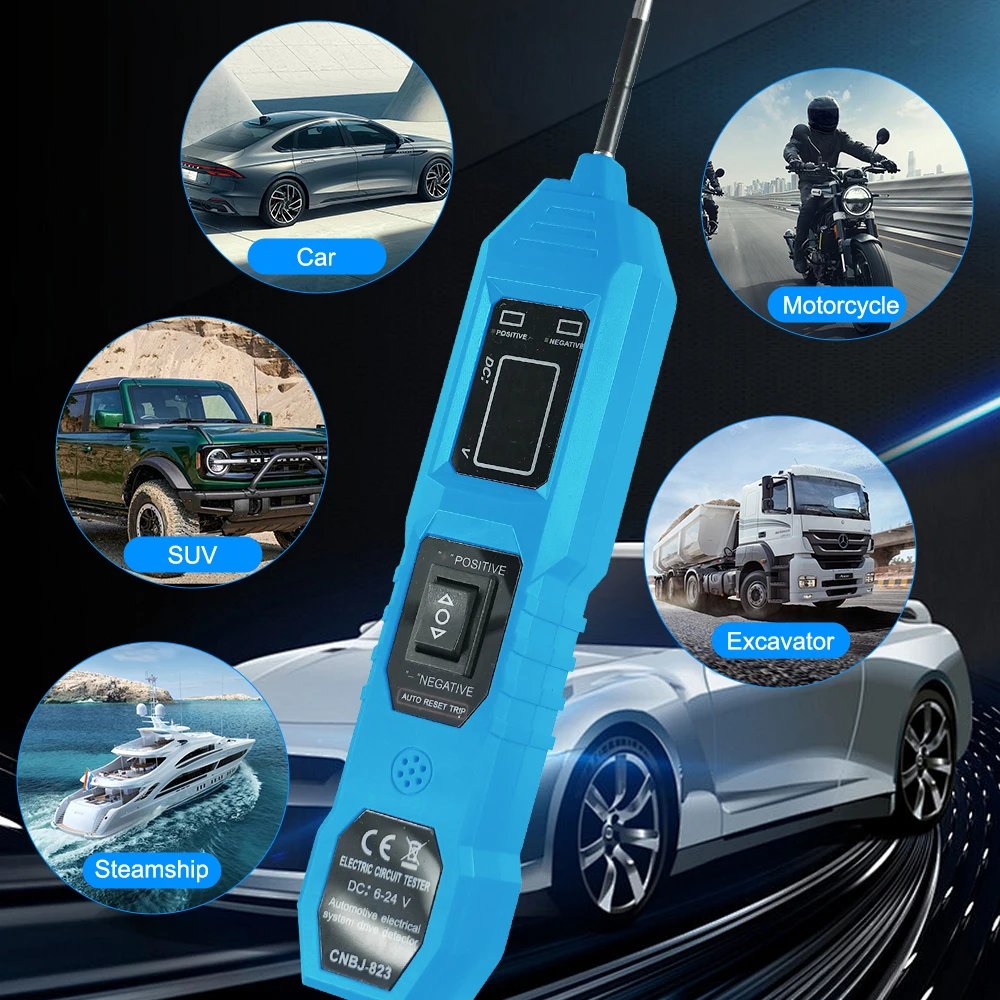 3.5-36V DC Electric Circuit Tester Car Electrical System Tester Automobile Circuit Tester With Power Switch Vehicle Diagnostic