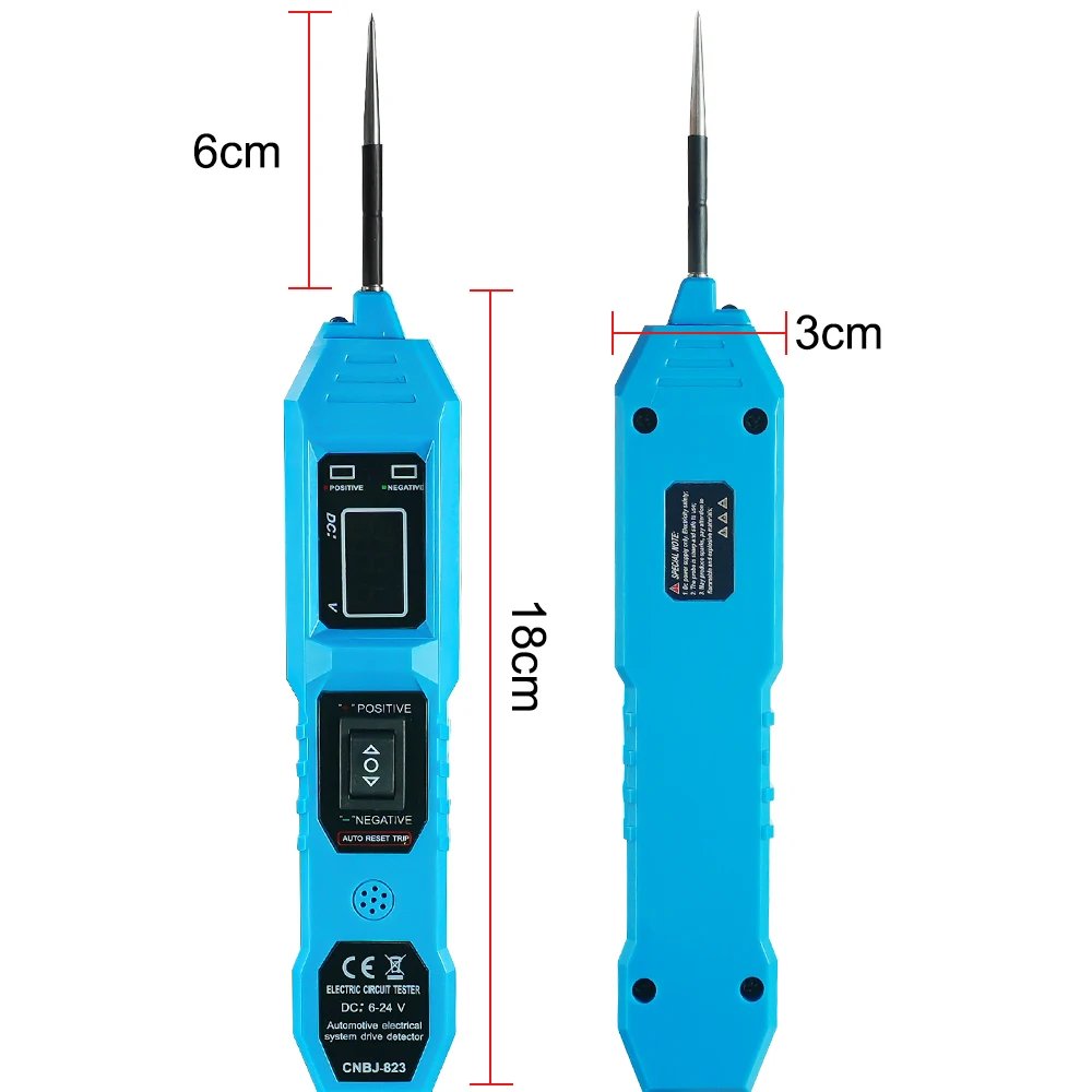 3.5-36V DC Electric Circuit Tester Car Electrical System Tester Automobile Circuit Tester With Power Switch Vehicle Diagnostic