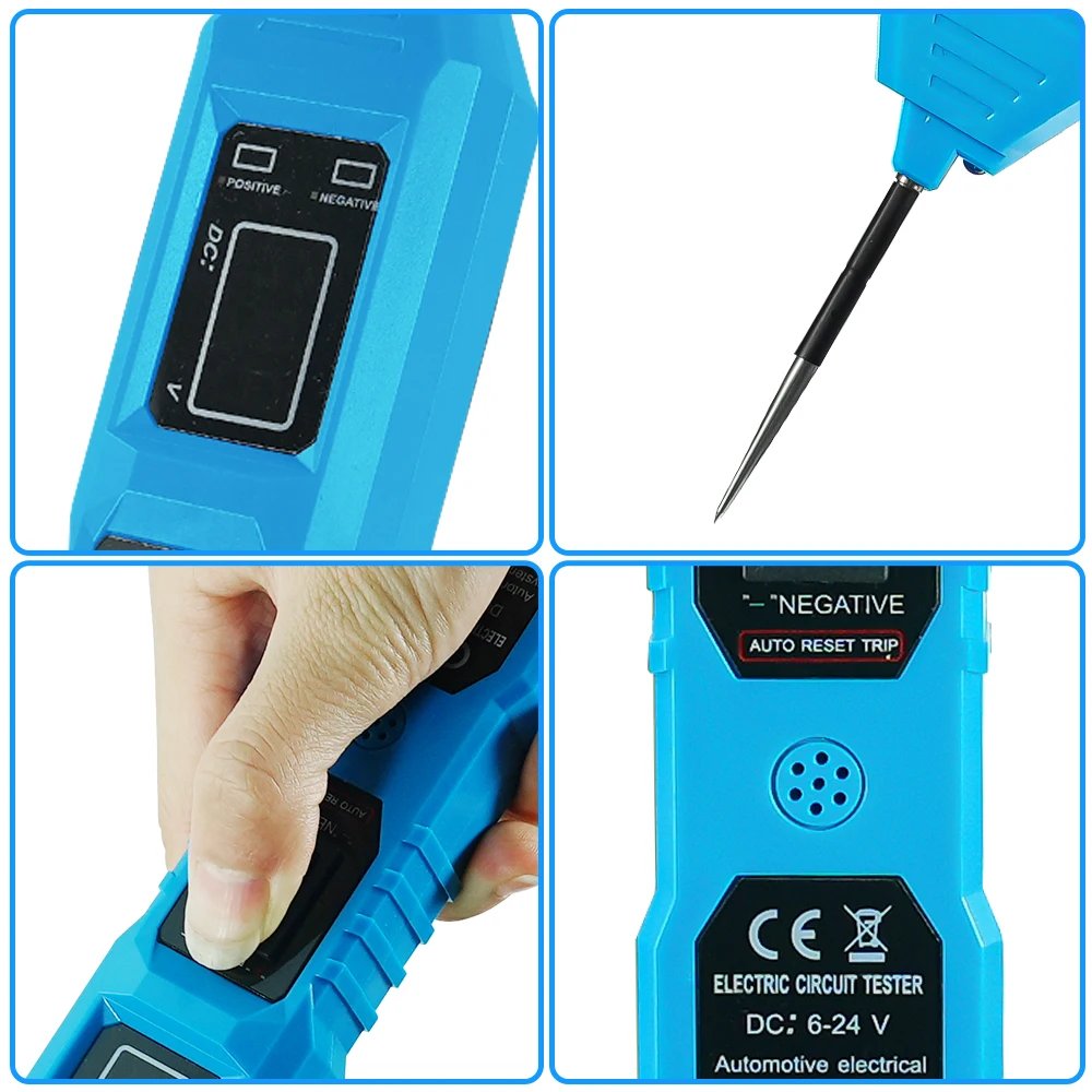 3.5-36V DC Electric Circuit Tester Car Electrical System Tester Automobile Circuit Tester With Power Switch Vehicle Diagnostic