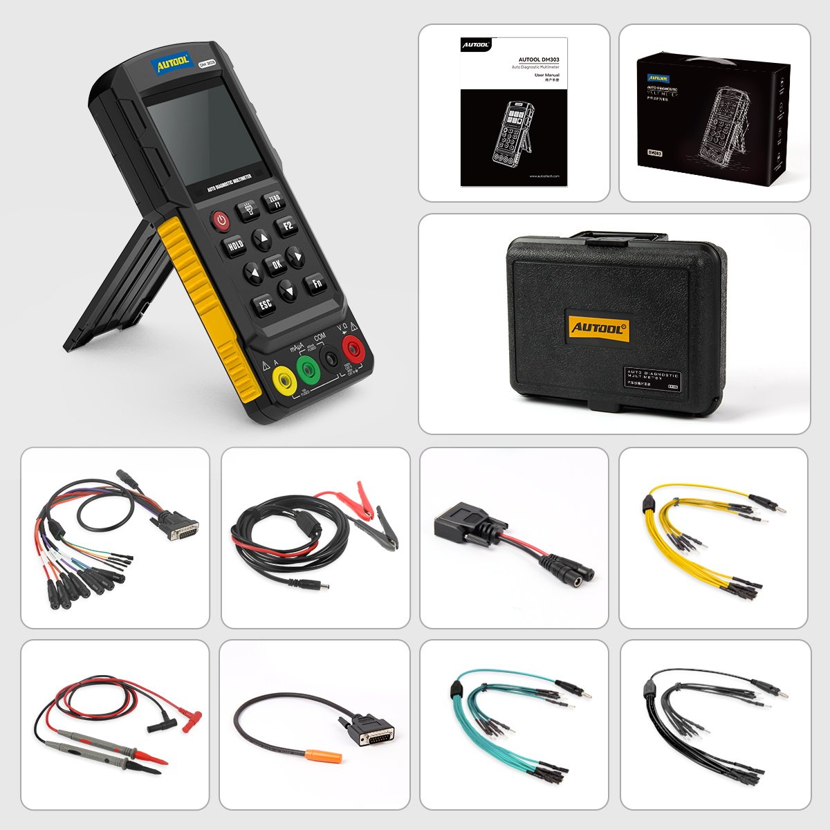 Factory AUTOOL Newest DM303 Auto Diagnostic Automotive Multimeter