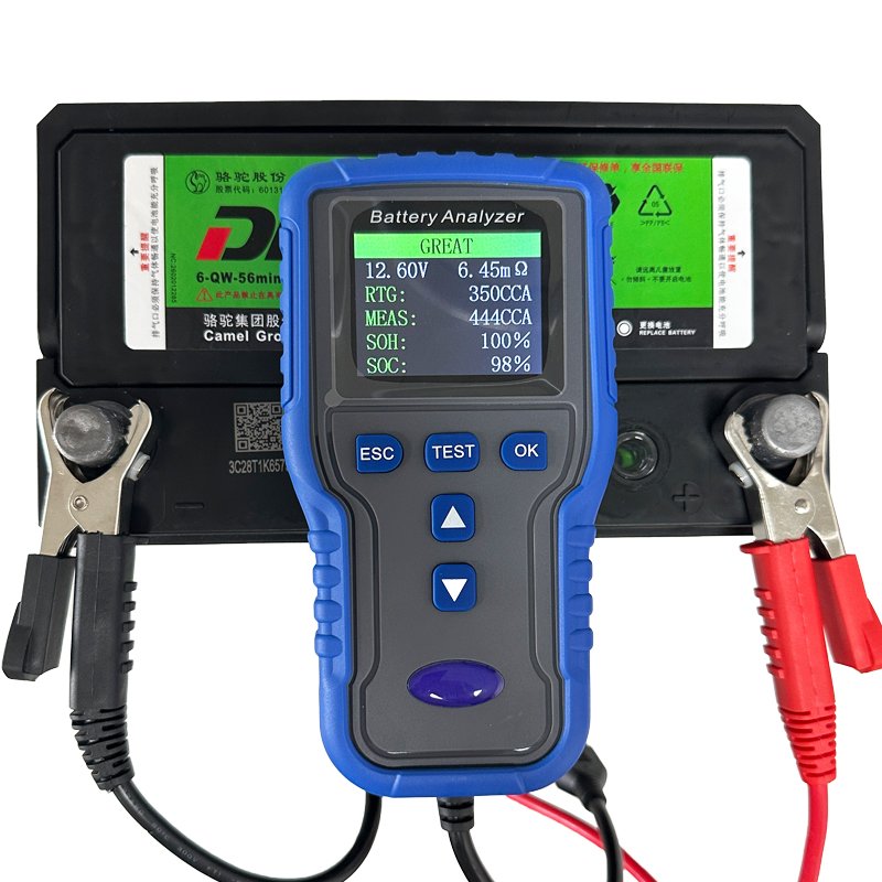 wholesaleTM2020A12V 24V Car Motorcycle Digital Car Battery Analyzer Tester Starting System 100-2000CCA Load Tester Color display