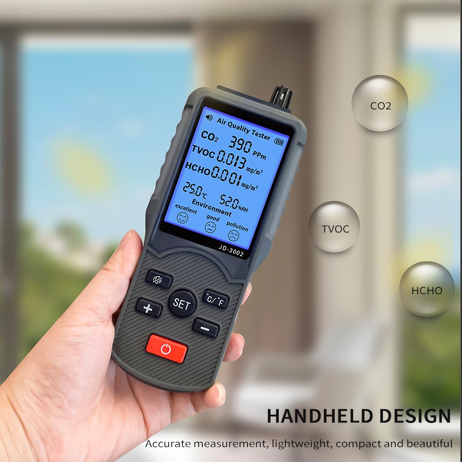 High quality air quality testers JD3002 co2 Detector for Medical Pharmaceuticals