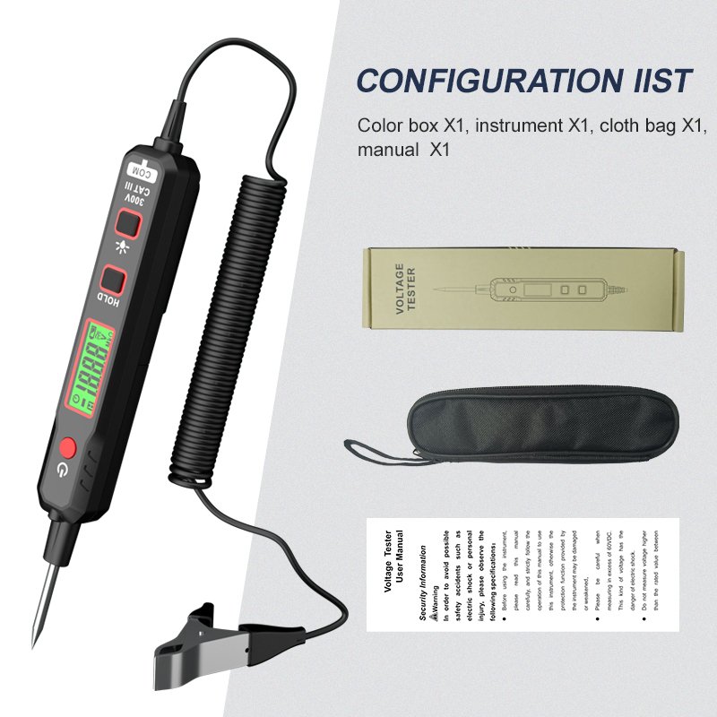 HABOTEST Pen Type Digital Car battery repair testing voltage tools Tester Electrical Instrument Pocket Automotive Multimeter