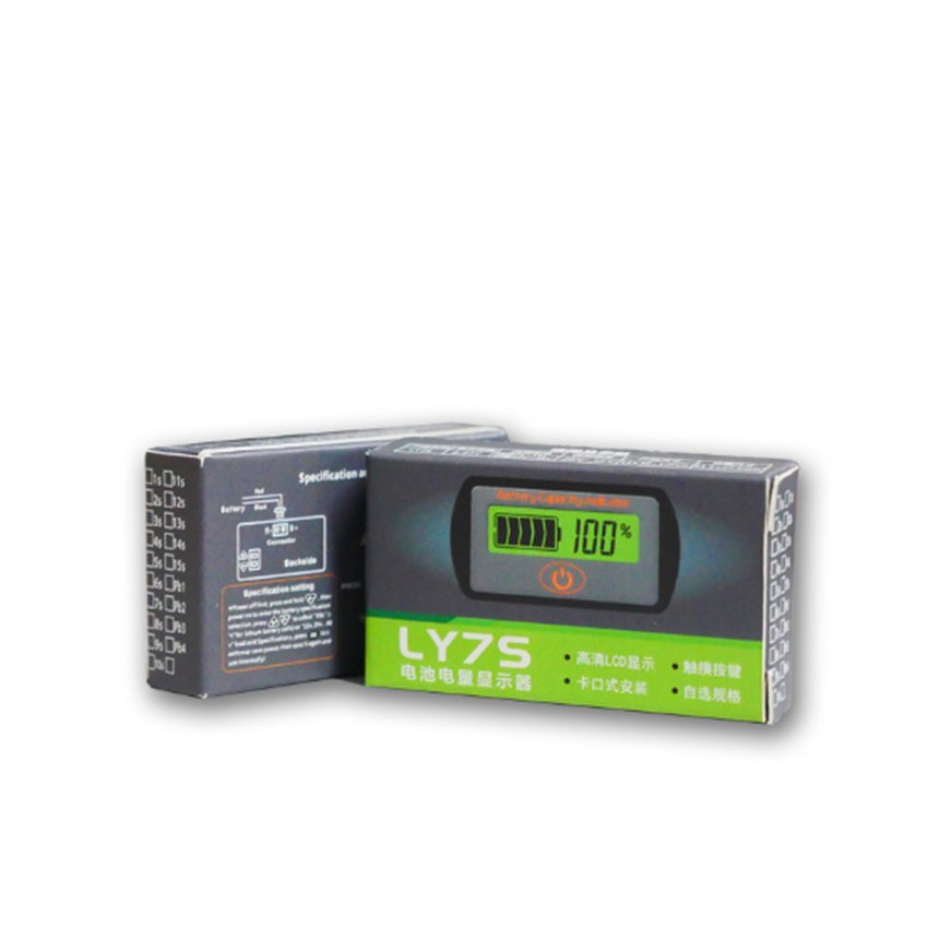 LY7S 7.4V 12V 24V 36V 48V 60V 96V Lithium Battery Capacity Indicator Capacity Tester Lead Acid Battery voltage tester indicator