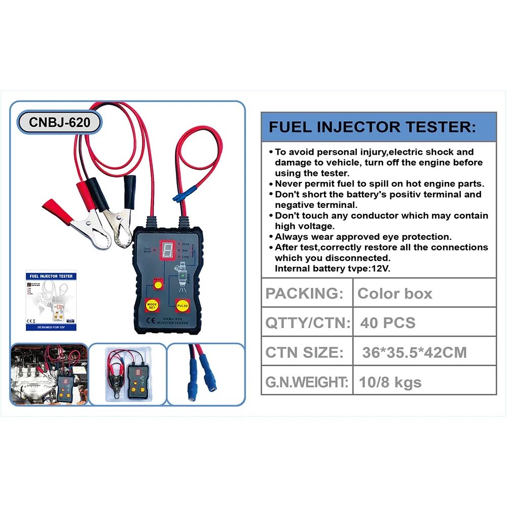 Factory Wholesale Auto Maintenance Device Car Diagnostic Tool vehicle Fuel Injector Tester