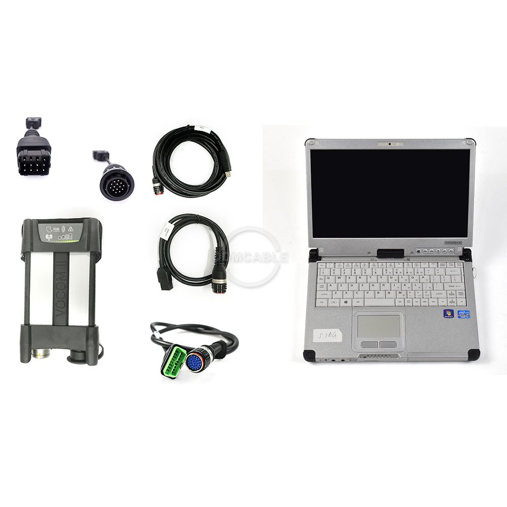 For volvo Truck Bus Construction Excavator Diagnostic Tool CFC2 Laptop Truck Diagnostic Tool for volvo VOCOM II 88894000