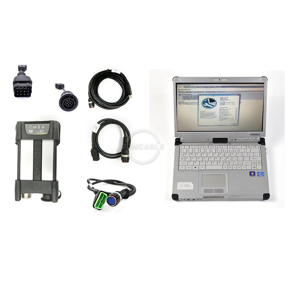 For volvo Truck Bus Construction Excavator Diagnostic Tool CFC2 Laptop Truck Diagnostic Tool for volvo VOCOM II 88894000