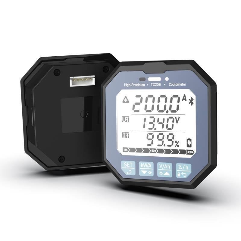 8-80V 50A High Precision Coulometer Display RV Coulomb Display Battery Lithium Battery Charge Meter