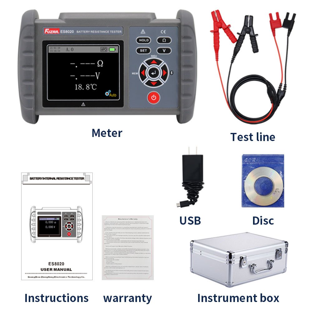 ES8020 Lead battery lithium battery analyser Battery Internal Resistance Tester for Industrial use