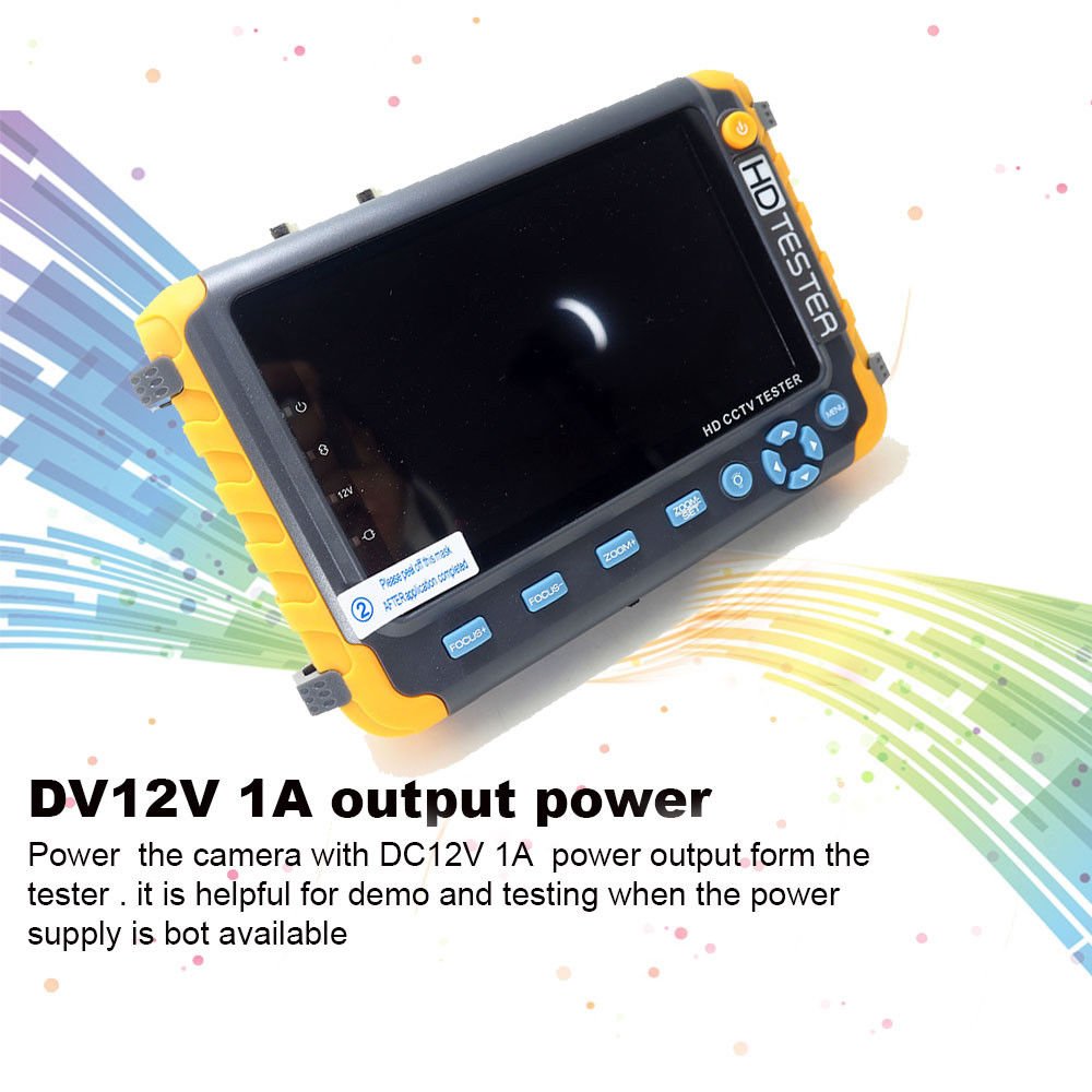 Sticker Iv8W 8Mp 5MP All in one AHD TVI CVI CVBS Camera CCTV Tester with 5inch LCD Monitor