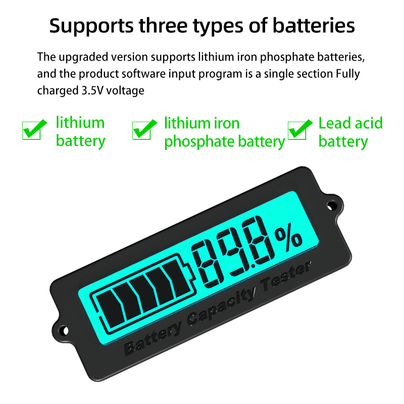 BW-LY6N 12V24V36V48V Battery Capacity Indicator Tester Battery Load Tester Digital Battery Tester Monitor Indicator
