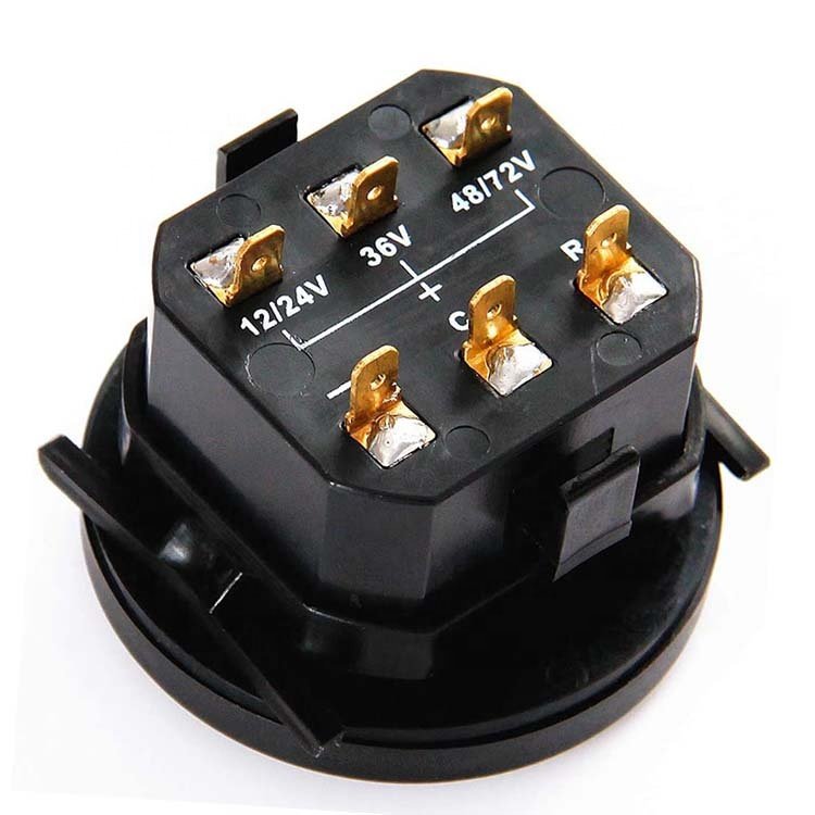LED Digital Battery Status Charge Indicator with Hour Meter Gauge