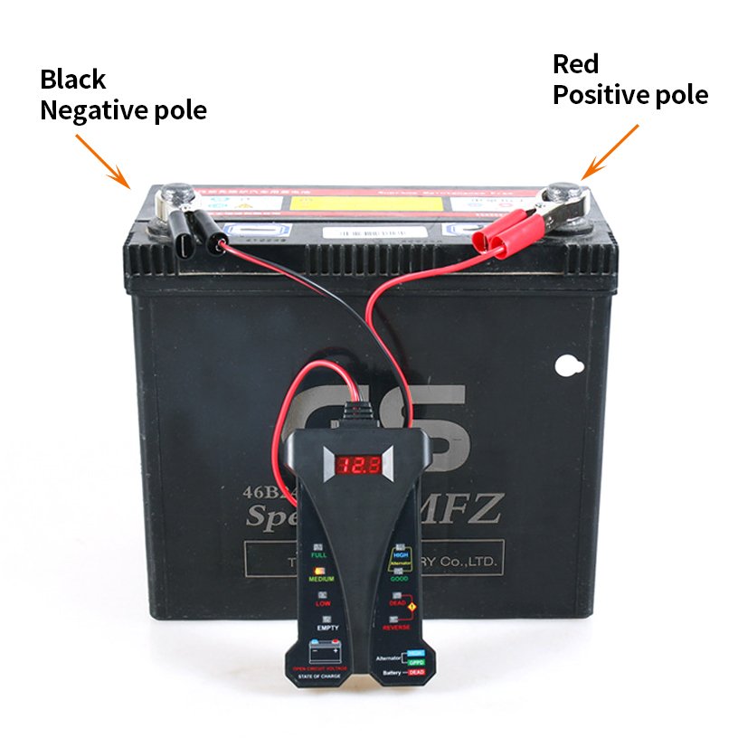 12V LED Battery Tester Analyzer Diagnostic Tool Car Battery Detector Digital Display Car Battery Detector Digital Display