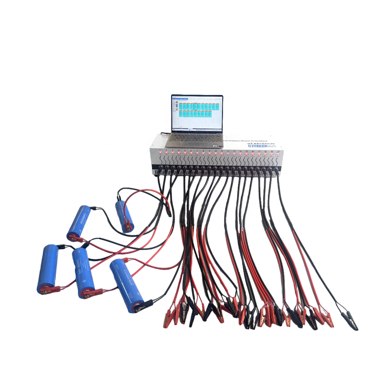 Battery Charge/Discharge Equalization Repair Instrument 20 Channel 10A Voltage Equalizer Battery Capacity Tester with PC