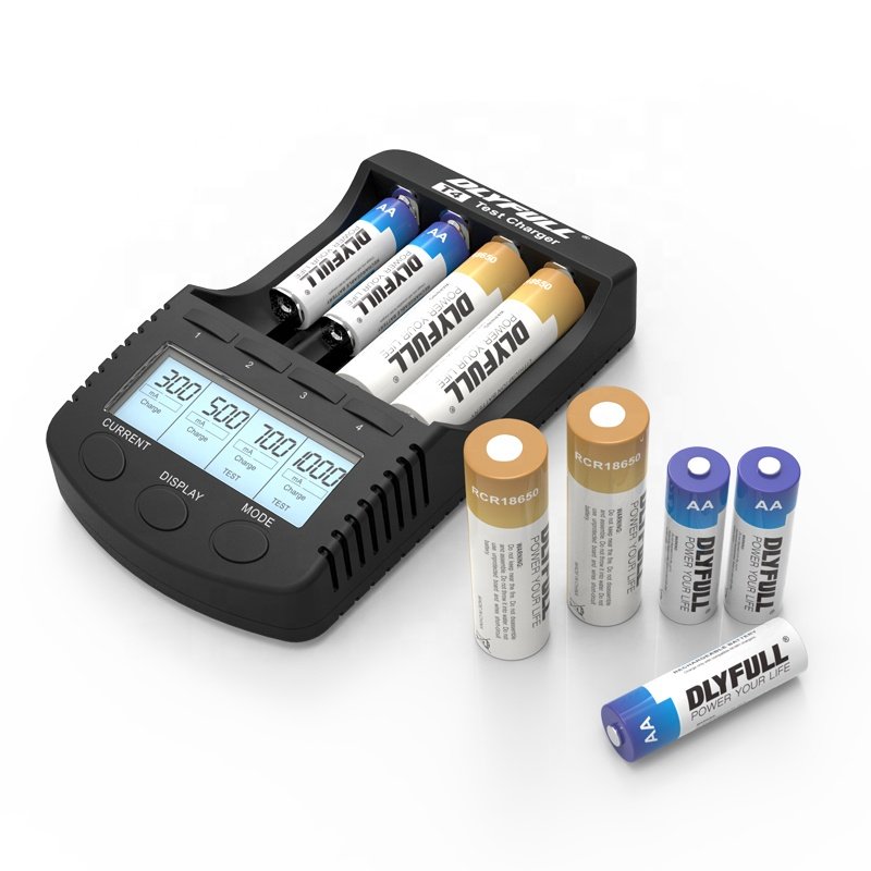 Smart battery tester charger fora/aa/aaa/c/d 18650 battery tester capacity analyzer