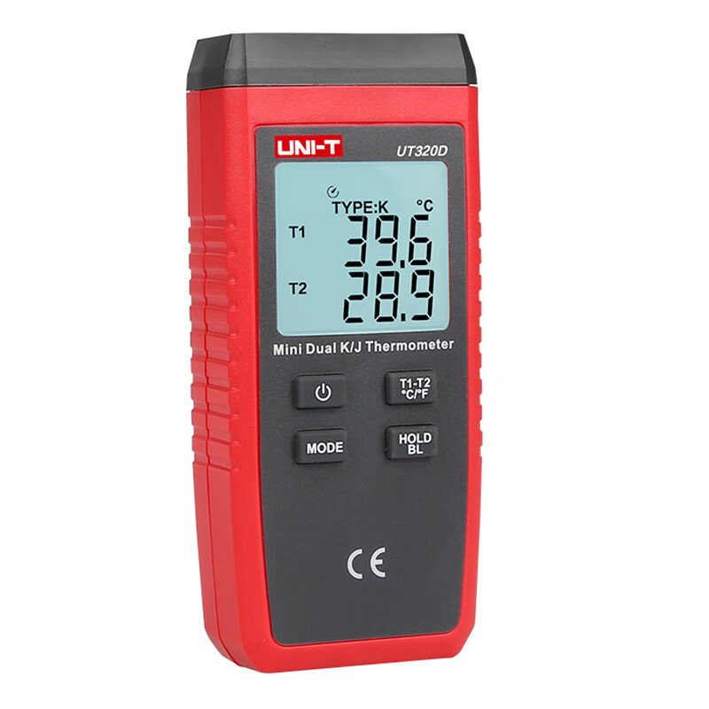 UNI-T UT320D Thermometer hygrometer Thermokoppel contact type dual channel K/J temperature meter UT320A Hygrometer tester china