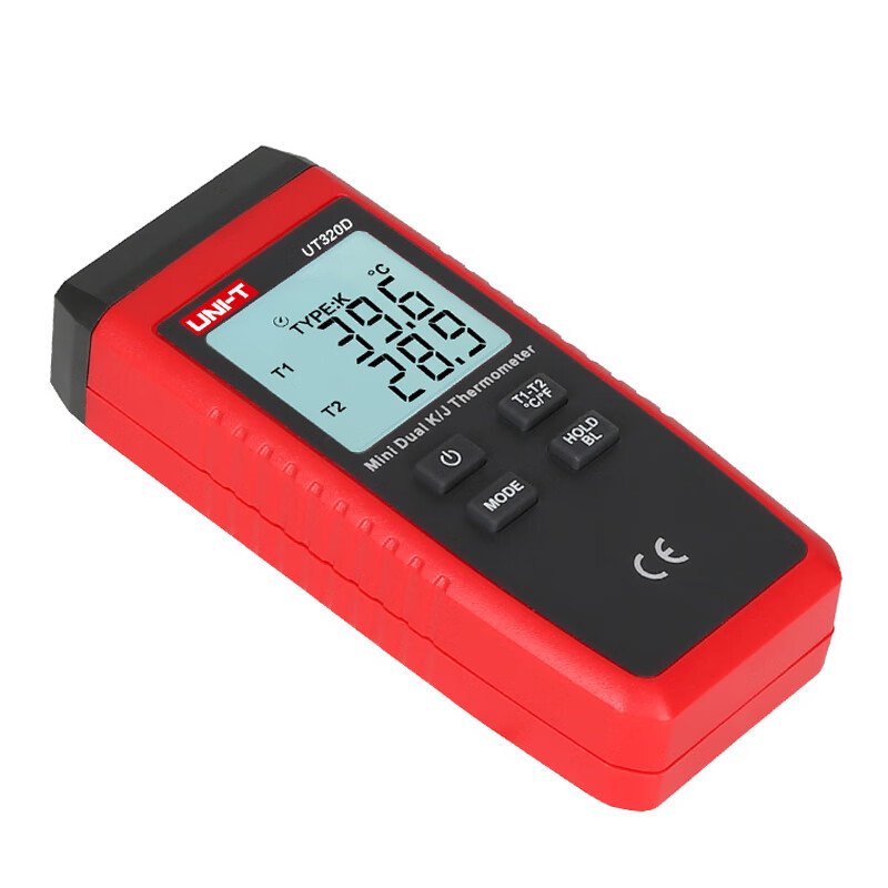 UNI-T UT320D Thermometer hygrometer Thermokoppel contact type dual channel K/J temperature meter UT320A Hygrometer tester china