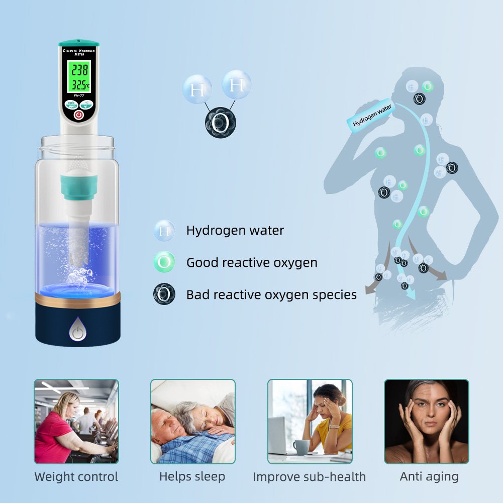 High precision Digital H2 Meter Hydrogen Water Tester Dissolved Hydrogen Meter
