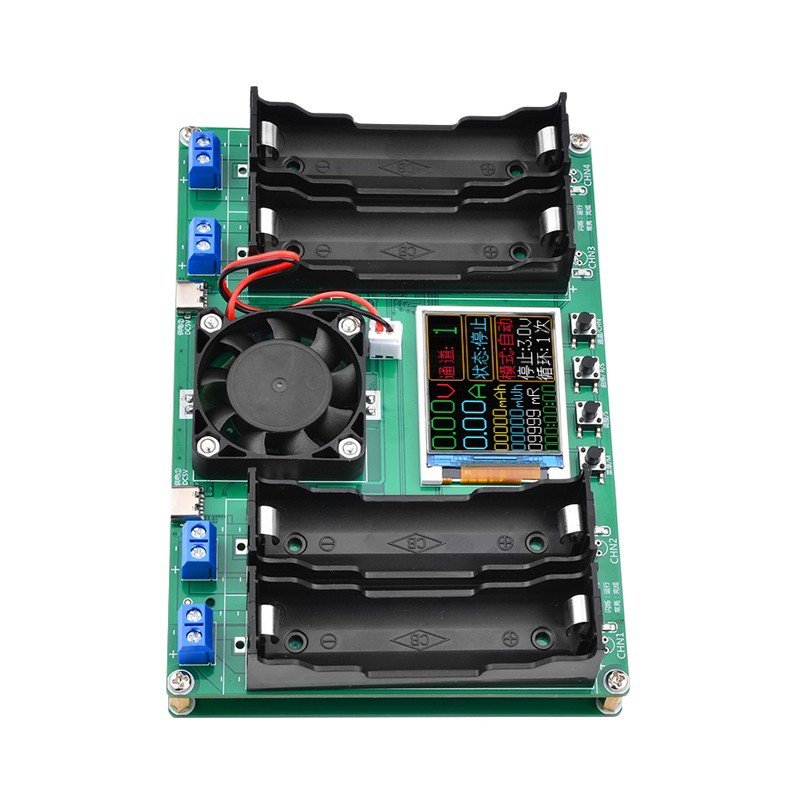 LCD Display Battery Capacity Tester MAh MWh Lithium Battery Digital Power Detector Module 18650 Battery Tester Type-C