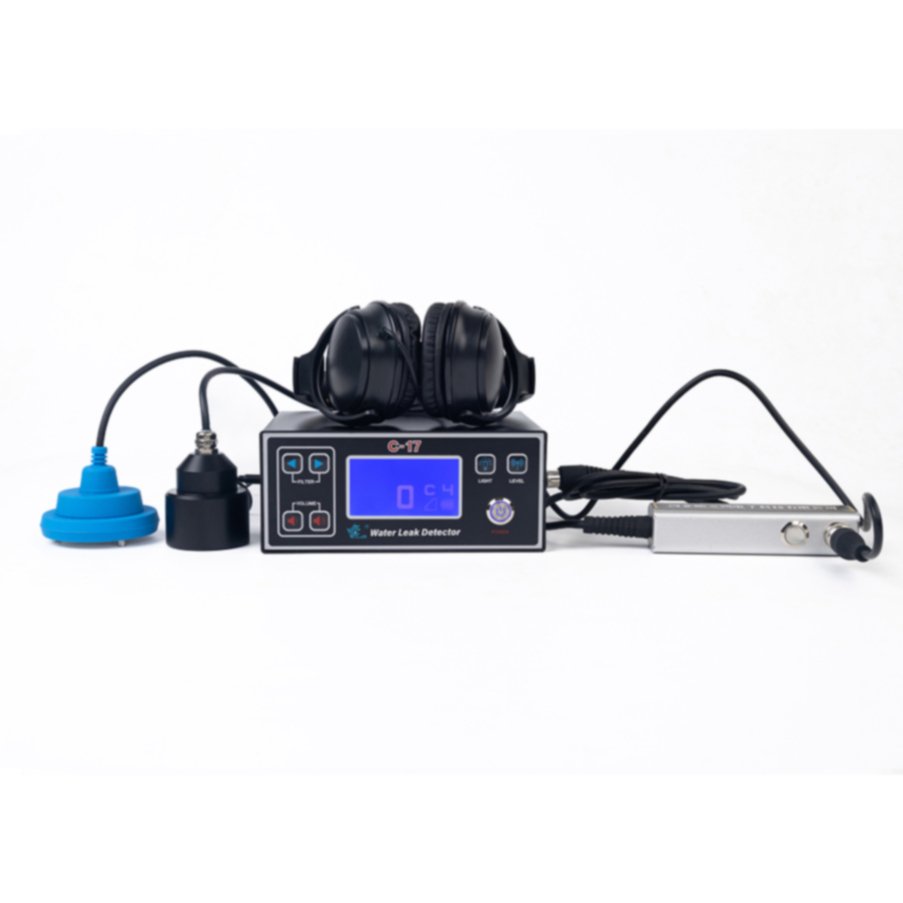 BONDI C-17 Long-Life Ultrasonic Digital Water Leak Detector 2m Underground Industrial Pipe Leaka Test Electronic Battery-Powered