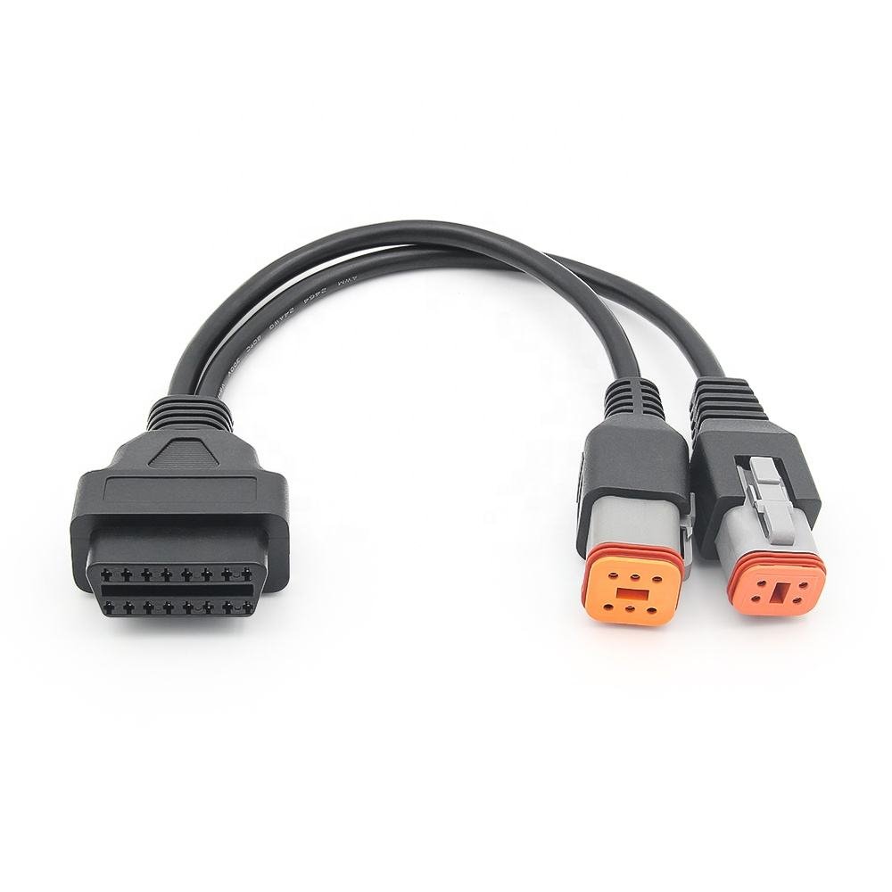 OBD 2 Harley Davidson Motorcycle 6+4pin 2-in-1 Harley Davidson Adapter