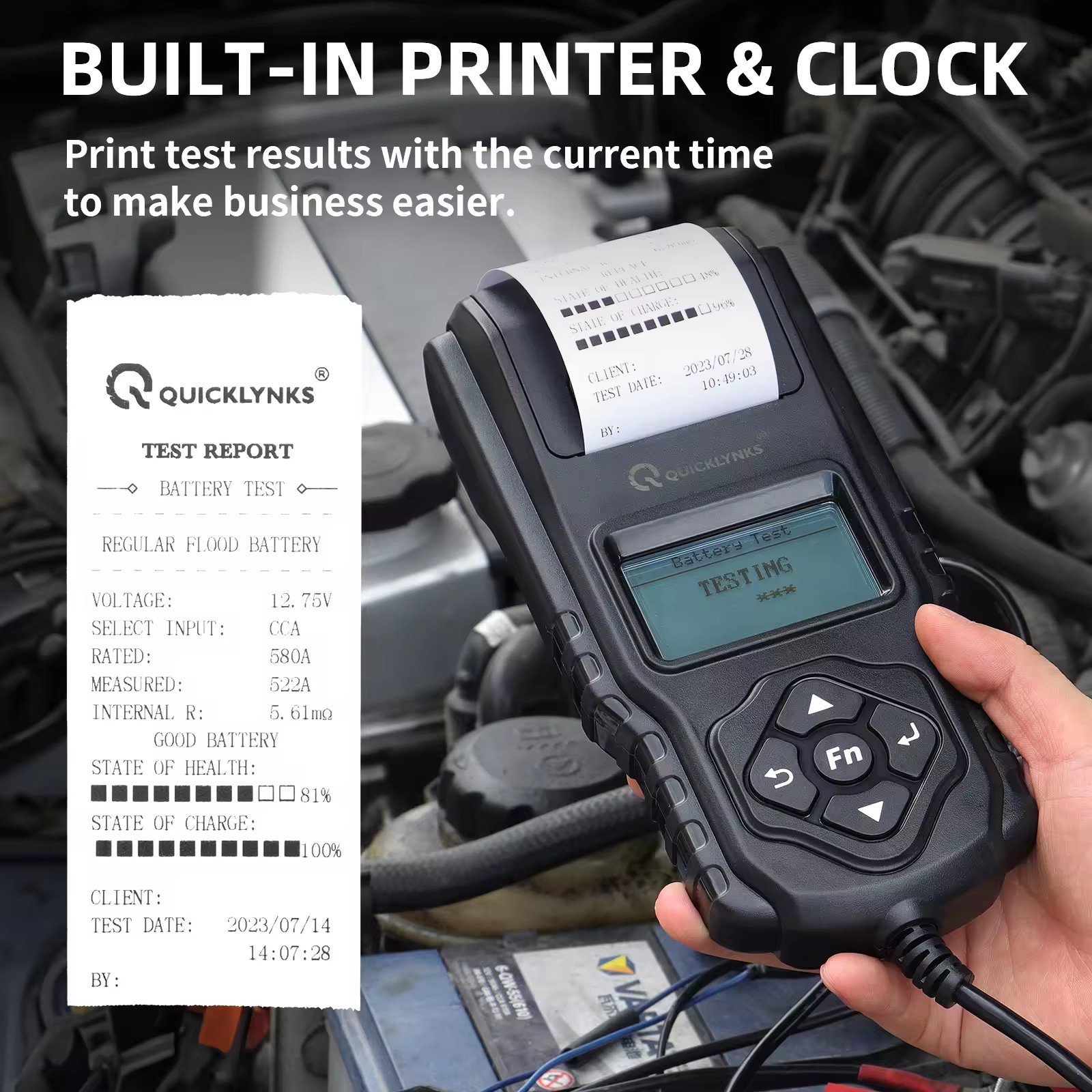 Hot selling battery tester BA2000 high and low temperature accurate measurement print voltage internal resistance current