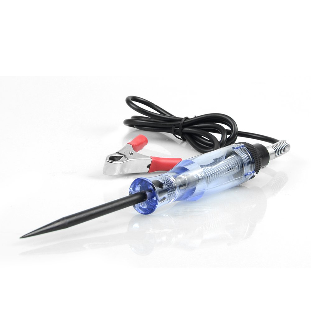 High Quality Auto 6V 12V 24V DC Car Truck Voltage Circuit Tester Car Test VoltMet Long Probe Pen Light Bulb Automobile Maint