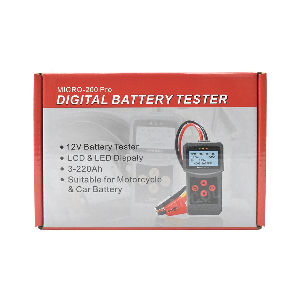 2022 Multi language available diagnostic tool CCA car 12V battery tester micro - 200pro with Lancol brand