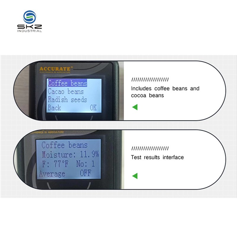 Coffee bean moisture measurement tester device for Green coffee Parchment Roasted coffee