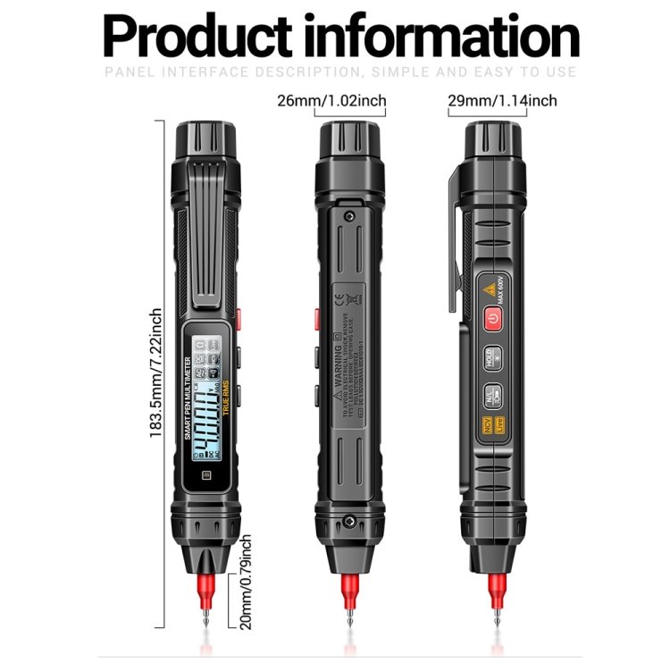 Consumer Electronics ANENG A3005A 10MHZ/40MF/40 Megohm Intelligent Anti-burning High-precision Universal Digital Multimeter