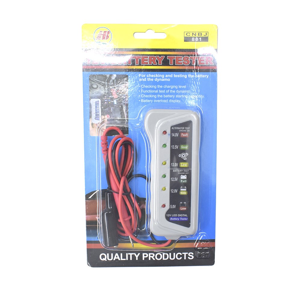 LED Digital Battery Tester Car Battery Alternator Device 12V For Checking Car Motorcycle Trucks