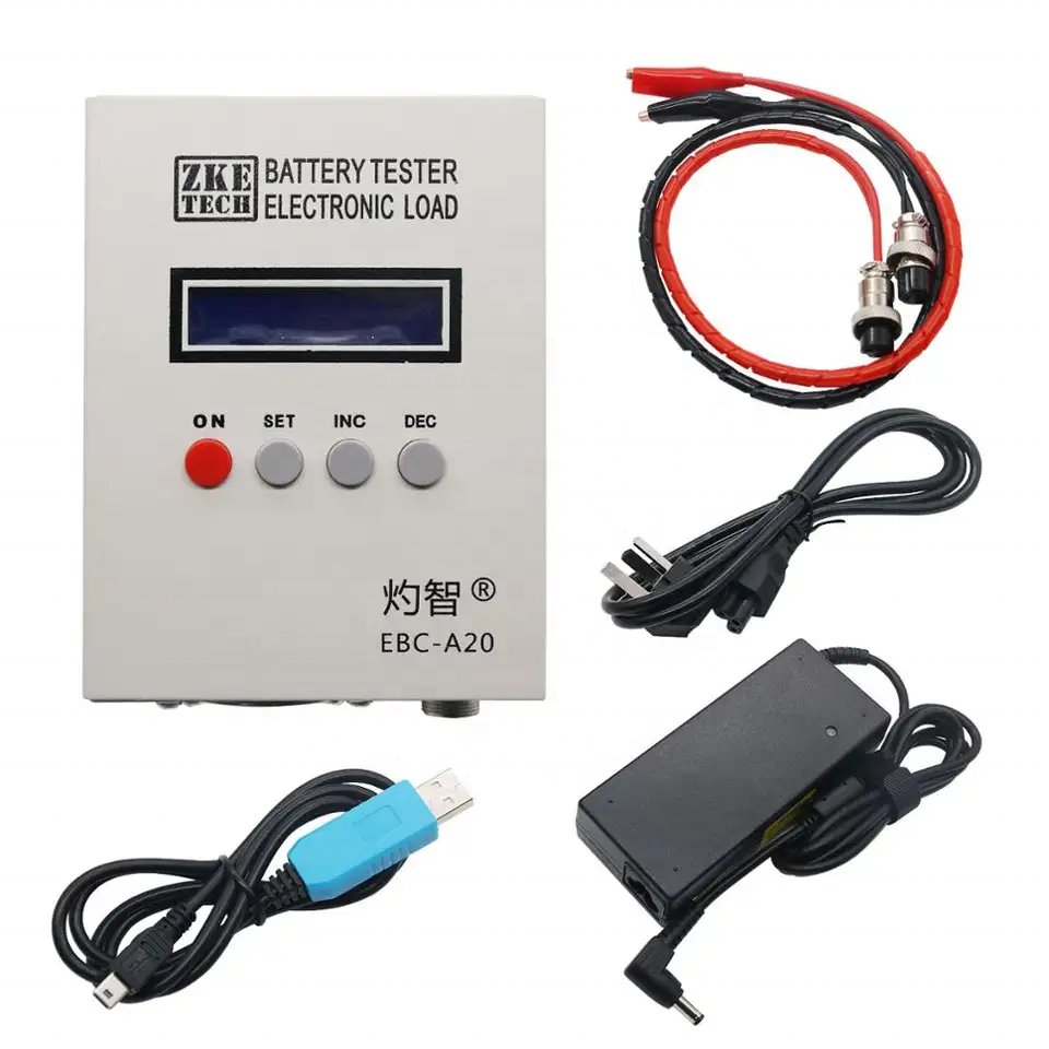 EBC-A20 Battery Tester 30V 20A 85W Lithium Lead-acid Batteries Capacity Test 5A Charge 20A Discharge Support PC Software Control