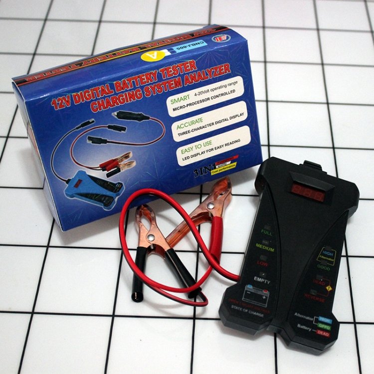 Wholesale 12V Three-In-One Battery Tester Digital Display Tester