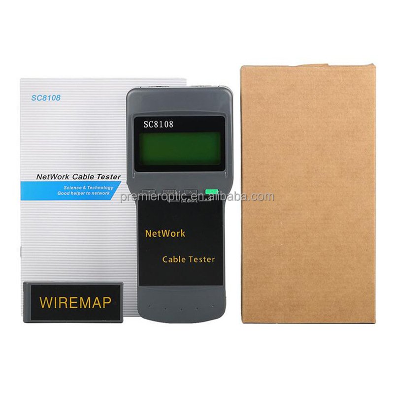 SC8108 CAT5 RJ45 Network LAN VLF Length fiber fix sx os Network Electric Data Cable Tester tool