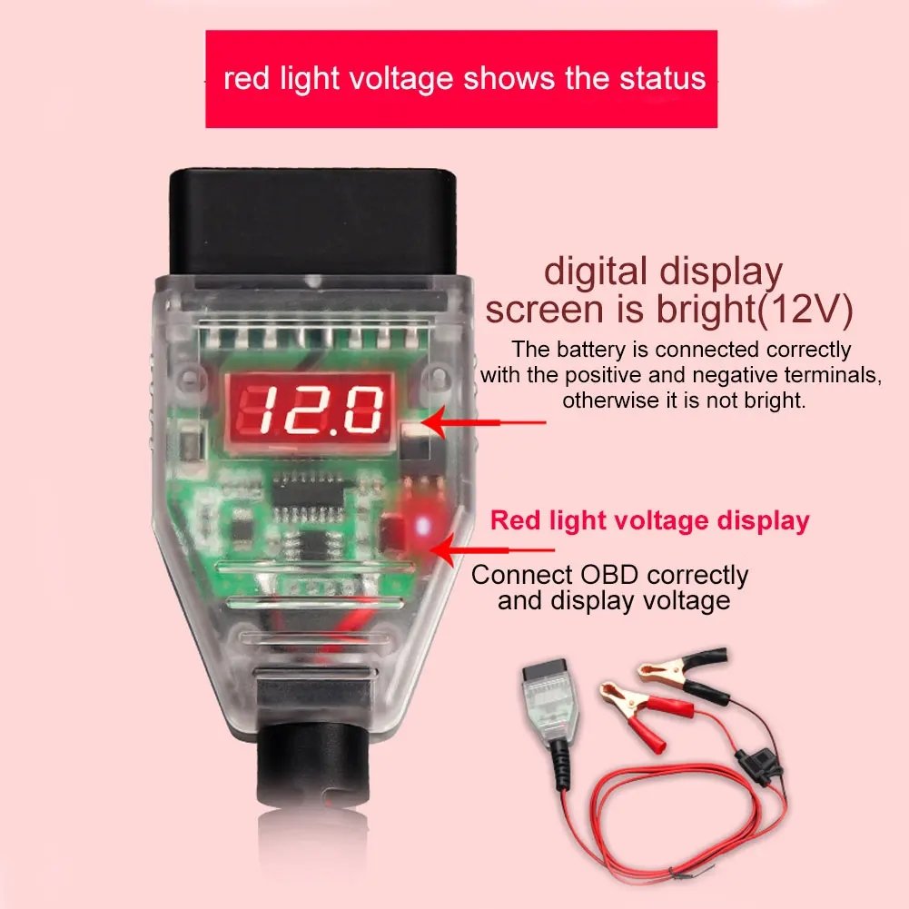 Car OBD2 ECU Connector Battery Saver Auto ECU Memory Savers Automotive OBD 2 Emergency Electrical Plug Car Fuel Save