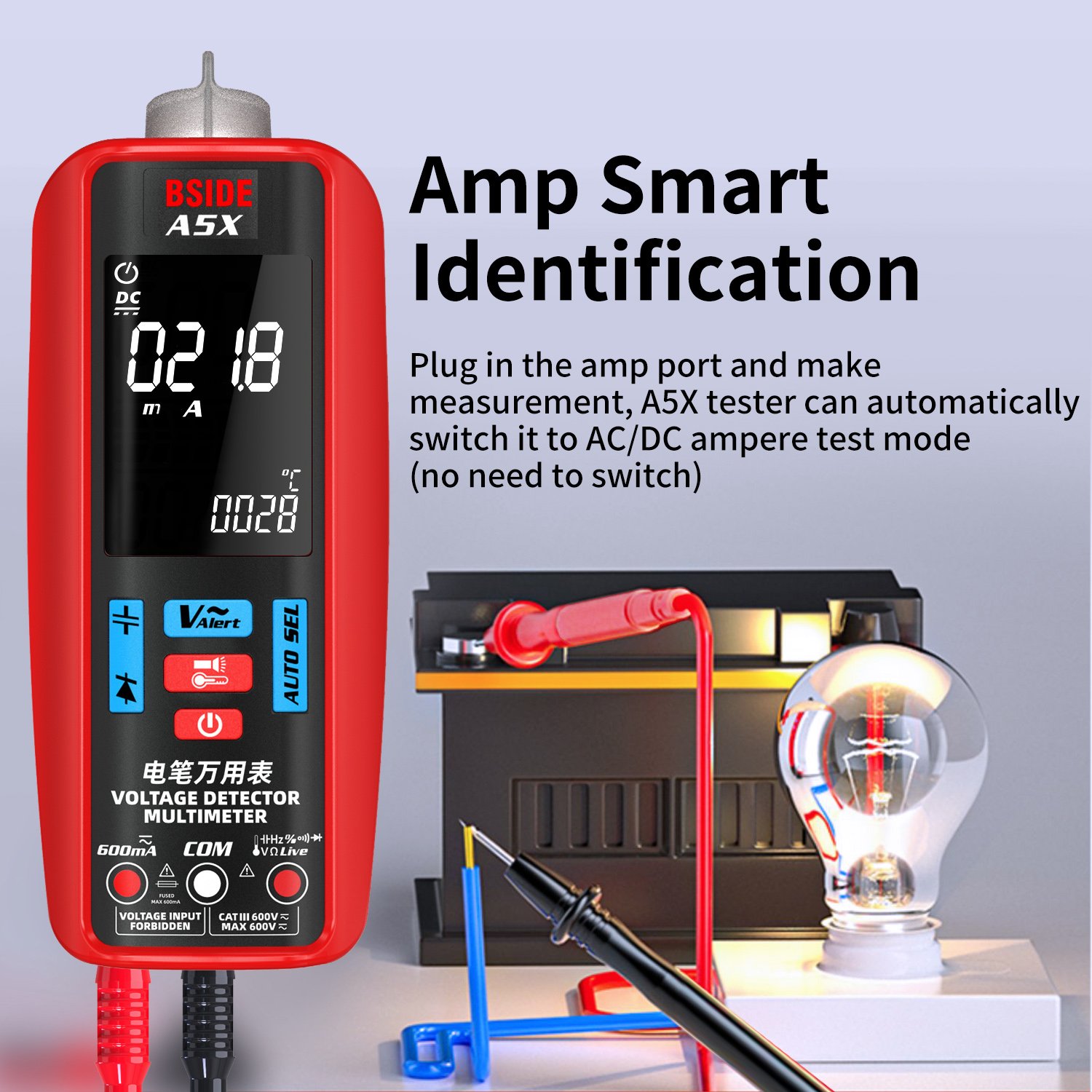 New model A5X digital multimeter All-function lithium battery color screen Voltage tester multimeter