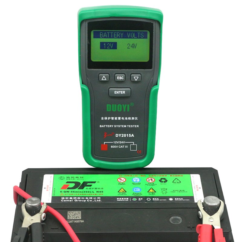 Battery Tester Lead-acid Battery Charge and Discharge Tester DY2015A 12v/24v Battery Internal Resistance Life Detection