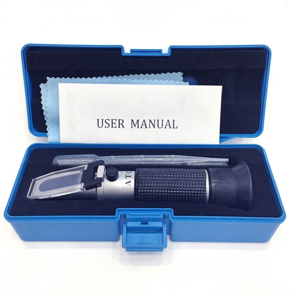 5-in-1 Coolant Tester Refractometer for Checking Freezing Point Systems Ethylene Propylene Glycol Antifreeze Refractometer