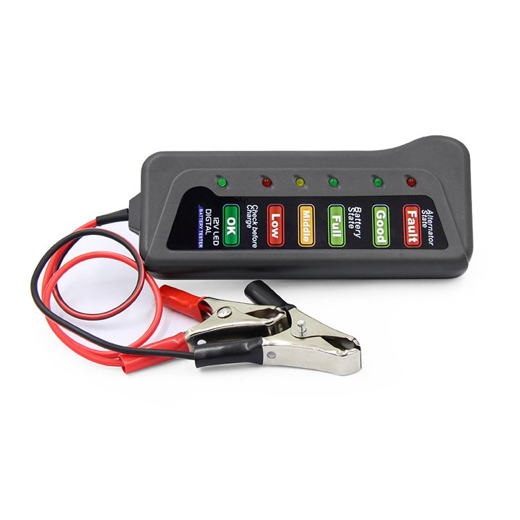 High quality Portable Manufacturer sale 12V Car Motorcycle Tester Fault Detector Battery Tester