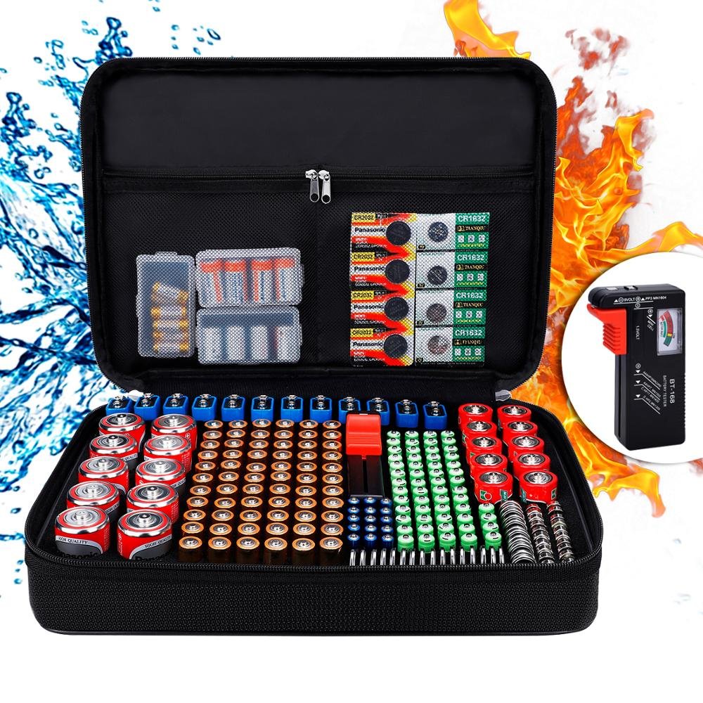 Large Capacity Battery Organizer case 2020 hot selling Waterproof Explosionproof Fireproof Battery Organizer Storage Box