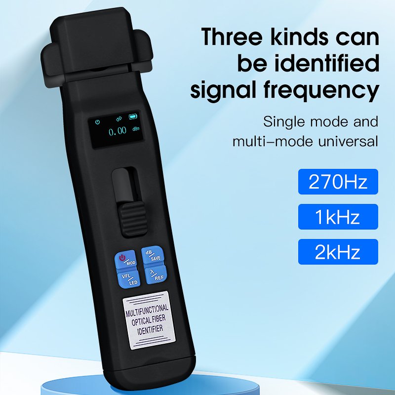 COMPTYCO MINI Charging Type Live Detector Identifier OFI+OPM+30mw VFL+LED Tester 800-1700nm SM MM Black Optic Fiber Identifier