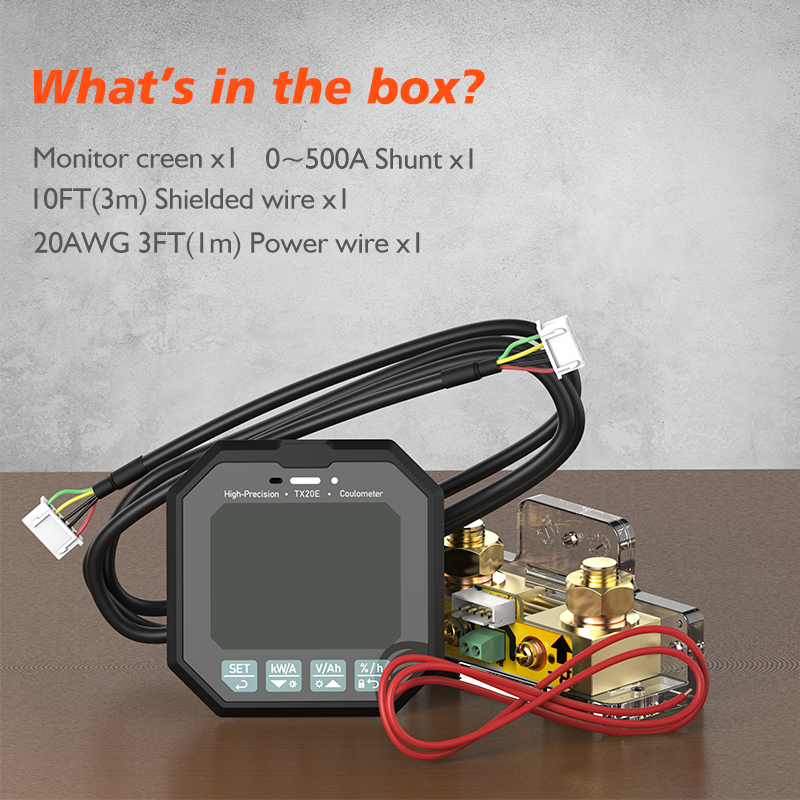 TX20 75A 12V 24V 36V 48V Battery Discharge Tester Battery Capacity Indicator Battery Monitor