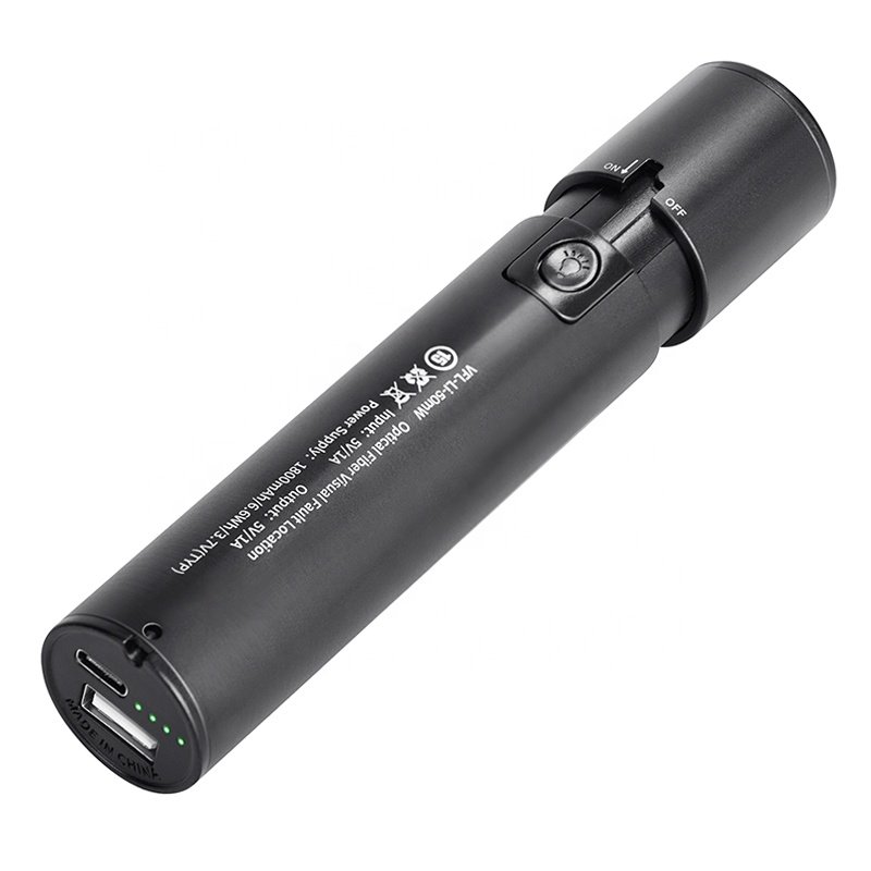 TFN 650nm Fiber Optic Tester Laser Light 30KM VFL Visual Fault Locator