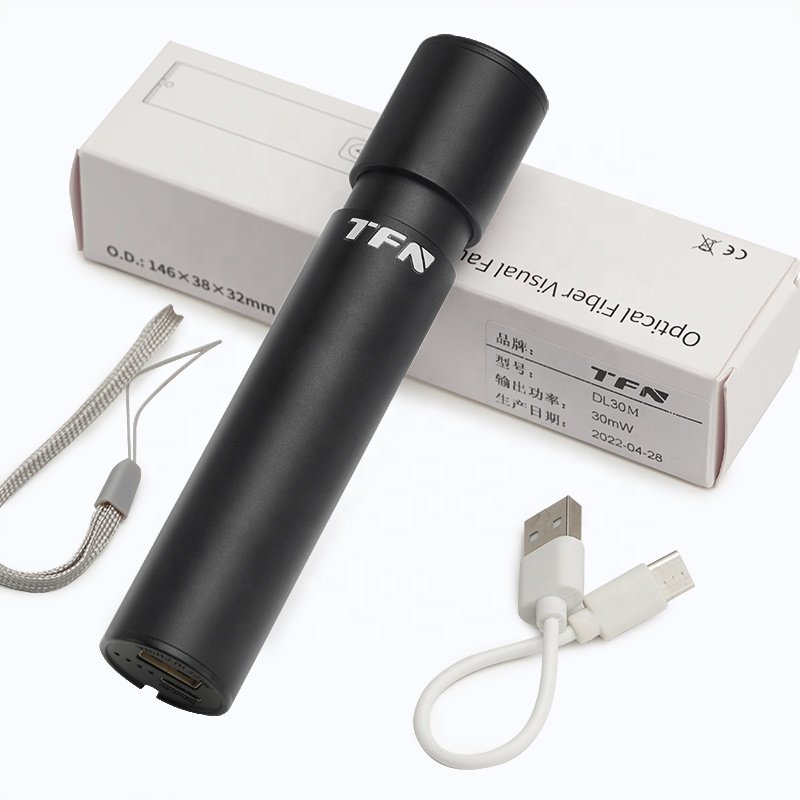 TFN 650nm Fiber Optic Tester Laser Light 30KM VFL Visual Fault Locator