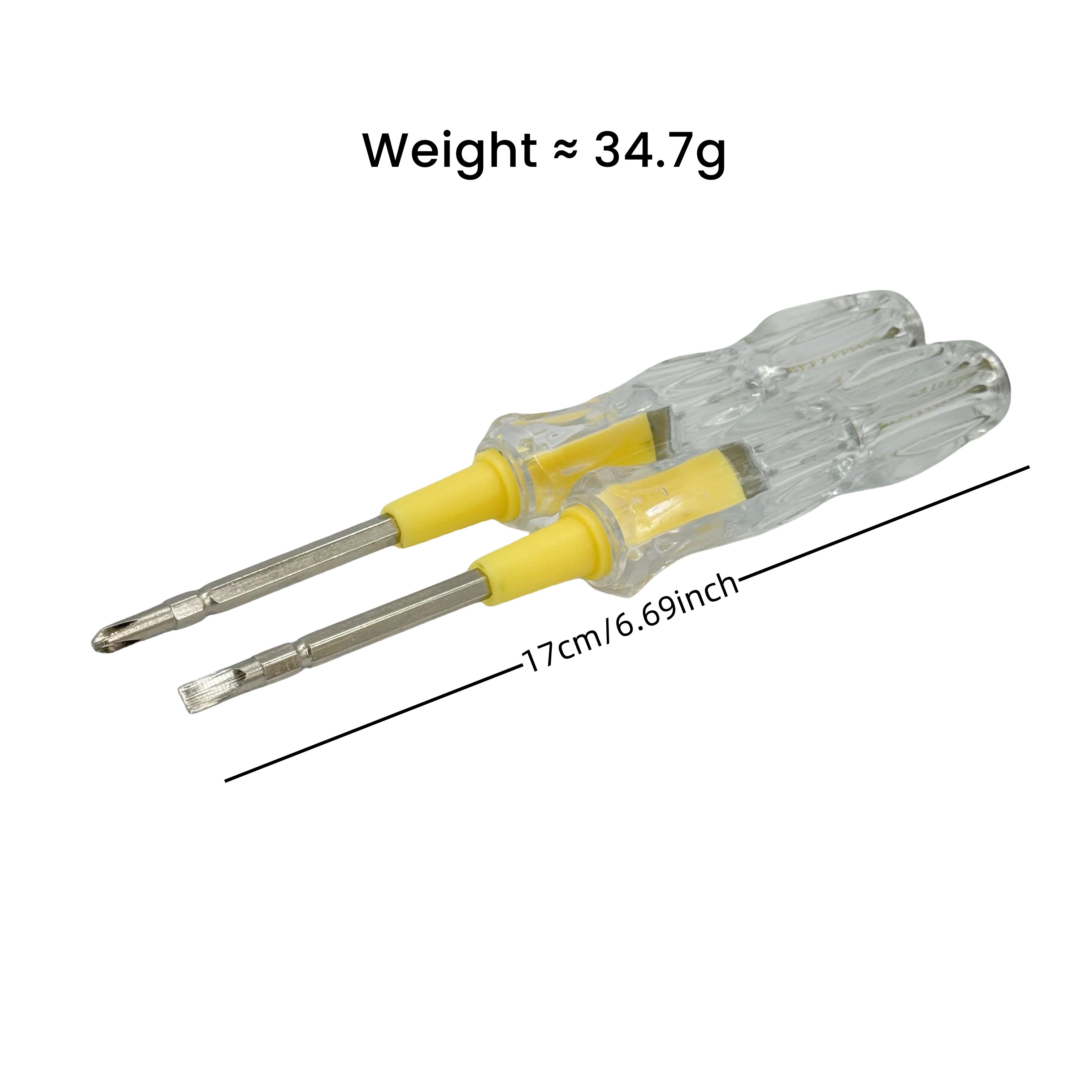 Different Style Colors 6.7 inch 4mm Test Pen Width Flathead Phillipshead Test Pen Screwdriver