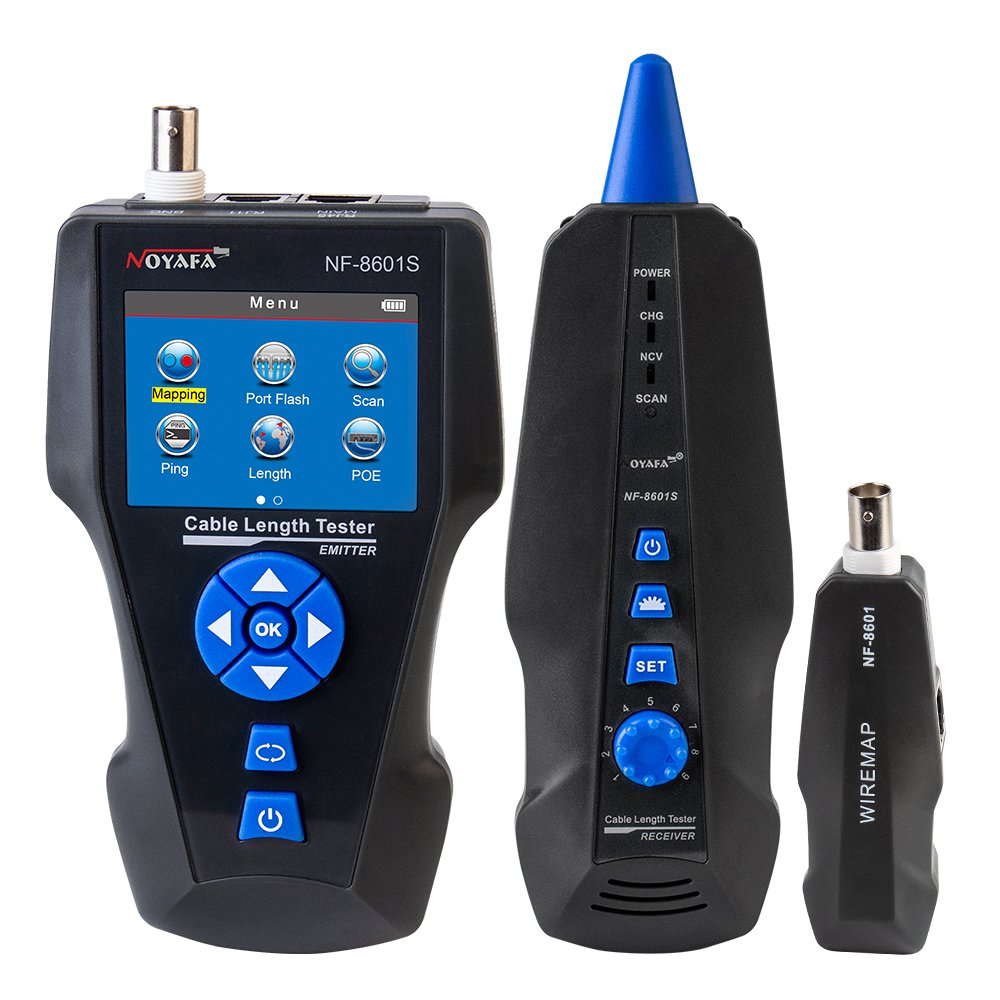 Noyafa NF-8601S High-accuracy Multifunction TDR Wire Tracker Toner Ethernet LAN Network Cable Tester for RJ11 RJ45 BNC