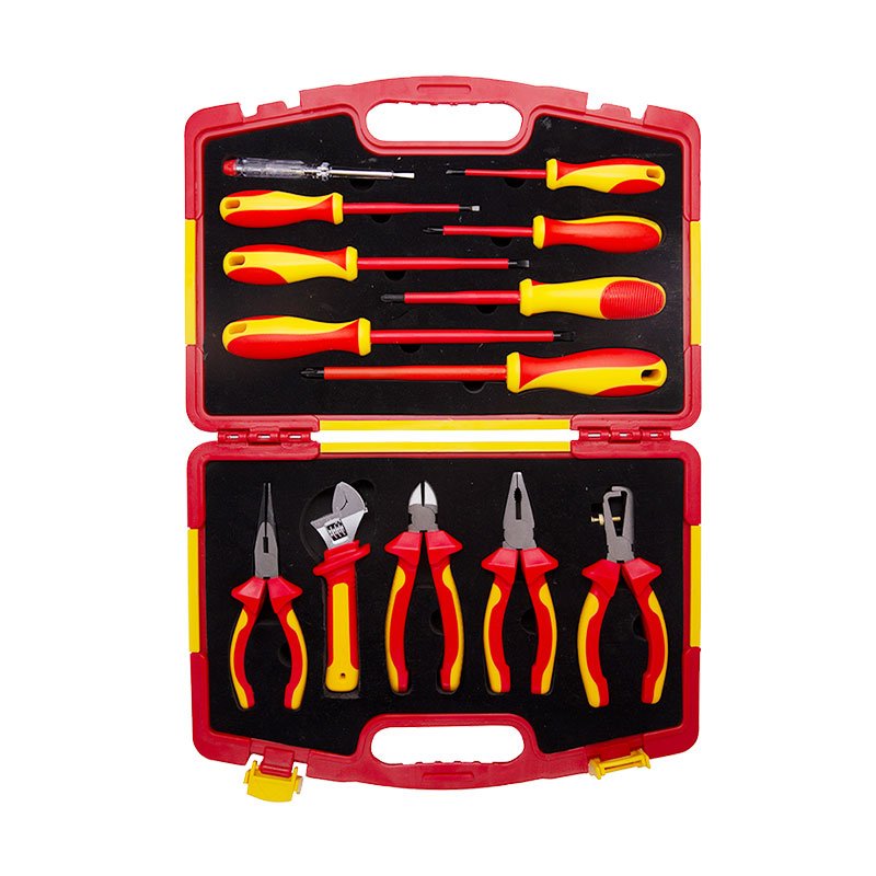 WEDO 13Pcs Insulated Tools Set Wire Stripper 6'' Long Nose Plier Phillips Slotted S2 Magnetic Screwdriver Set