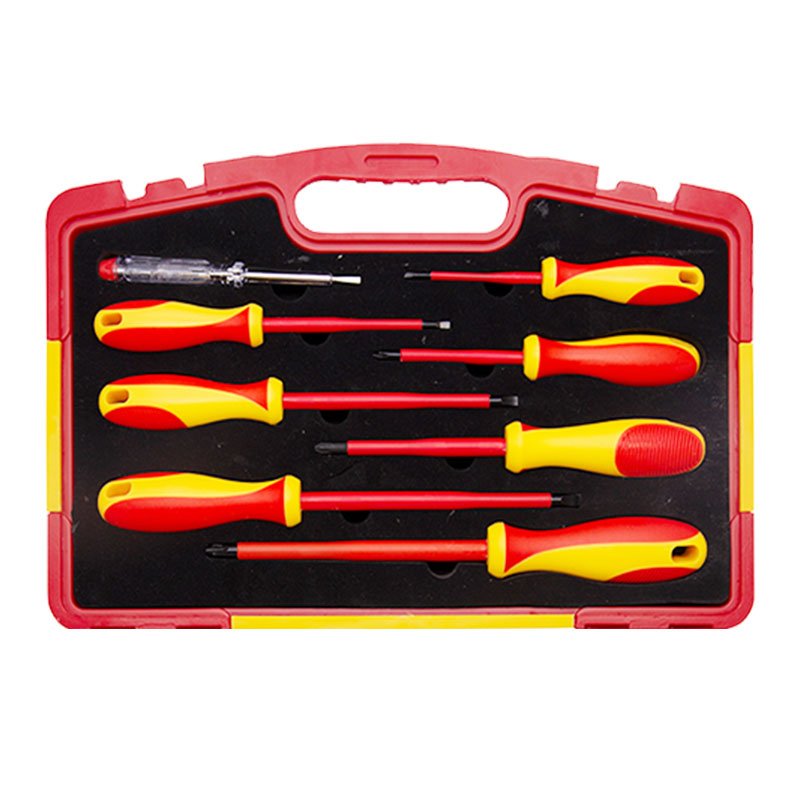 WEDO 13Pcs Insulated Tools Set Wire Stripper 6'' Long Nose Plier Phillips Slotted S2 Magnetic Screwdriver Set
