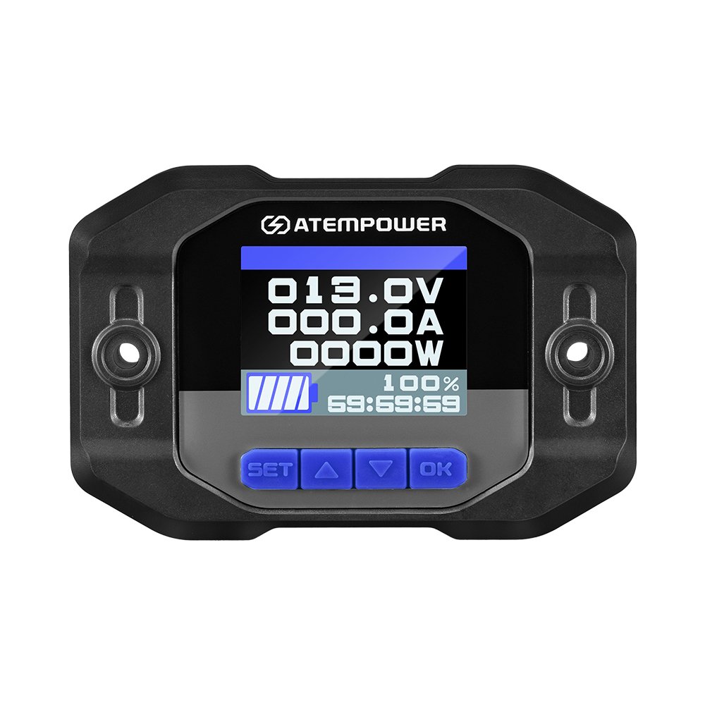 ATEM POWER 5-64V 500A Battery Monitor Meter Car Battery Capacity Tester Battery Capacity Indicator For Rv Caravan